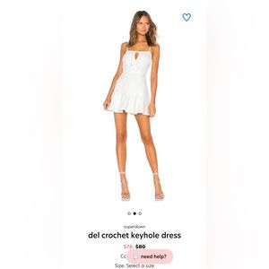 Crochete white linen Dress!